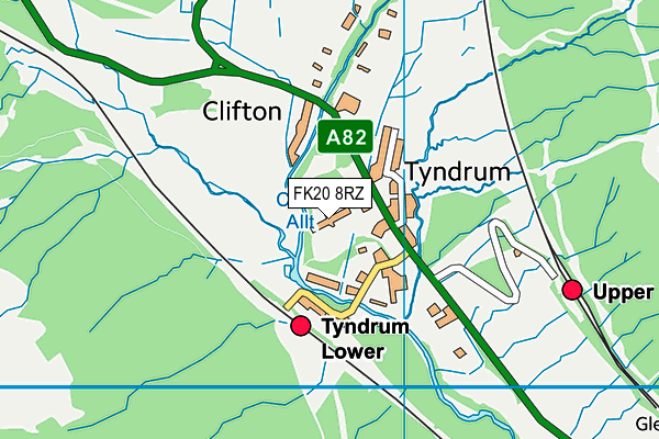 FK20 8RZ map - OS VectorMap District (Ordnance Survey) FK20 8RZ map - OS VectorMap District (Ordnance Survey)