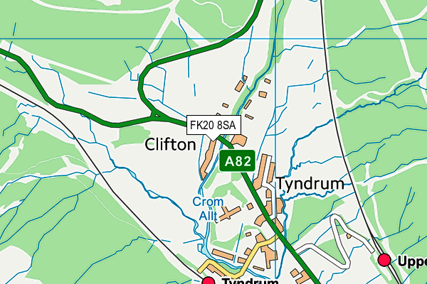 FK20 8SA map - OS VectorMap District (Ordnance Survey) FK20 8SA map - OS VectorMap District (Ordnance Survey)