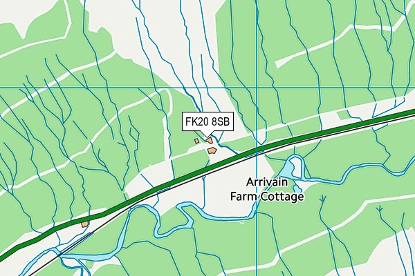 FK20 8SB map - OS VectorMap District (Ordnance Survey) FK20 8SB map - OS VectorMap District (Ordnance Survey)