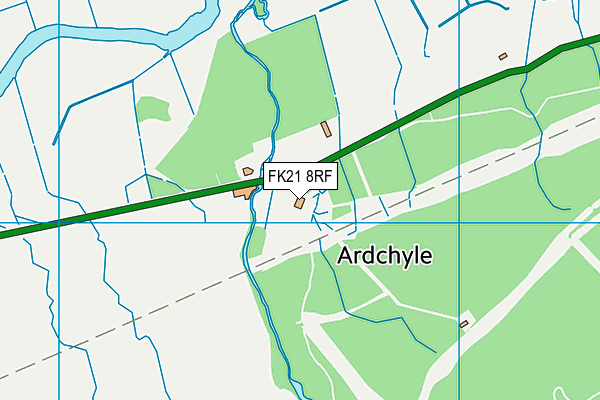 FK21 8RF map - OS VectorMap District (Ordnance Survey) FK21 8RF map - OS VectorMap District (Ordnance Survey)