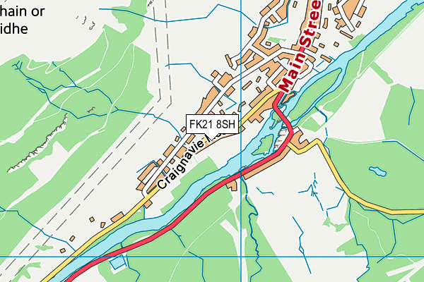 FK21 8SH map - OS VectorMap District (Ordnance Survey) FK21 8SH map - OS VectorMap District (Ordnance Survey)