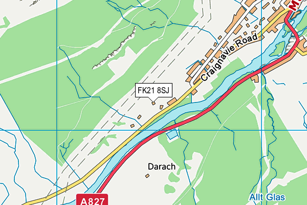 FK21 8SJ map - OS VectorMap District (Ordnance Survey) FK21 8SJ map - OS VectorMap District (Ordnance Survey)
