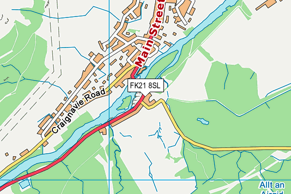 FK21 8SL map - OS VectorMap District (Ordnance Survey)