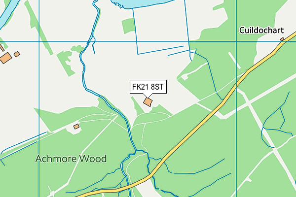 FK21 8ST map - OS VectorMap District (Ordnance Survey) FK21 8ST map - OS VectorMap District (Ordnance Survey)