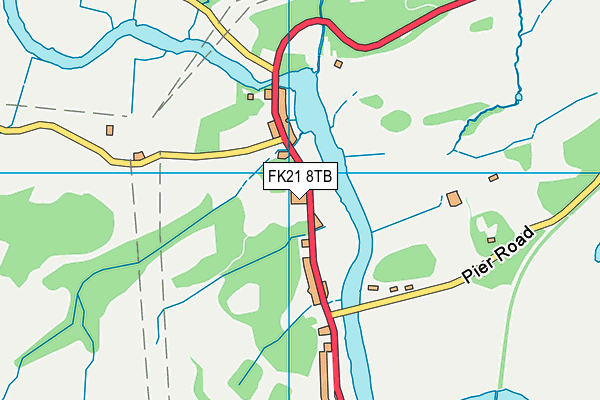 FK21 8TB map - OS VectorMap District (Ordnance Survey) FK21 8TB map - OS VectorMap District (Ordnance Survey)