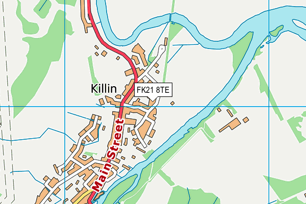 FK21 8TE map - OS VectorMap District (Ordnance Survey) FK21 8TE map - OS VectorMap District (Ordnance Survey)
