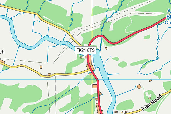 FK21 8TS map - OS VectorMap District (Ordnance Survey) FK21 8TS map - OS VectorMap District (Ordnance Survey)