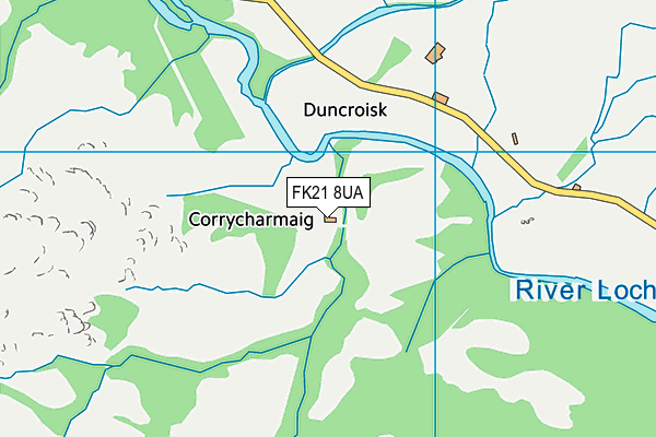 FK21 8UA map - OS VectorMap District (Ordnance Survey) FK21 8UA map - OS VectorMap District (Ordnance Survey)