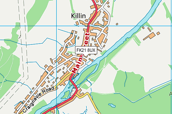 FK21 8UX map - OS VectorMap District (Ordnance Survey) FK21 8UX map - OS VectorMap District (Ordnance Survey)