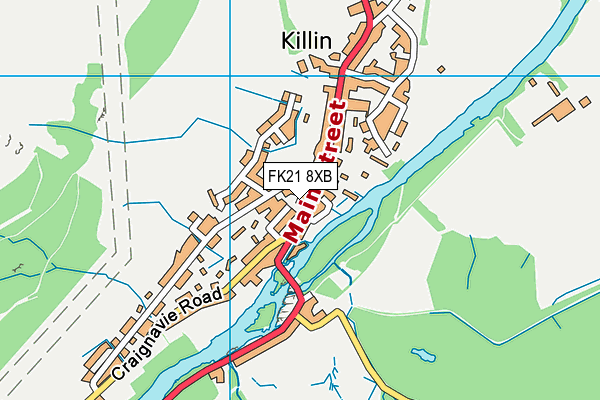 FK21 8XB map - OS VectorMap District (Ordnance Survey) FK21 8XB map - OS VectorMap District (Ordnance Survey)