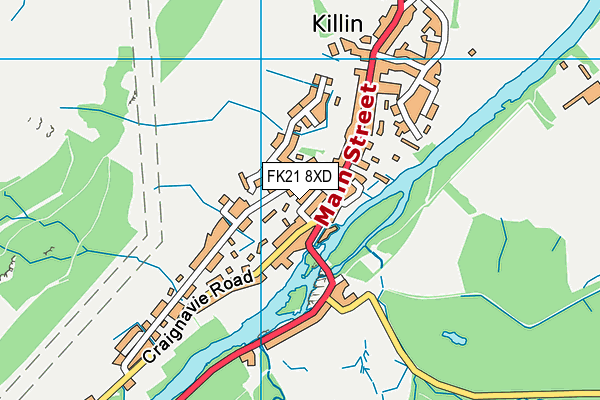 FK21 8XD map - OS VectorMap District (Ordnance Survey) FK21 8XD map - OS VectorMap District (Ordnance Survey)