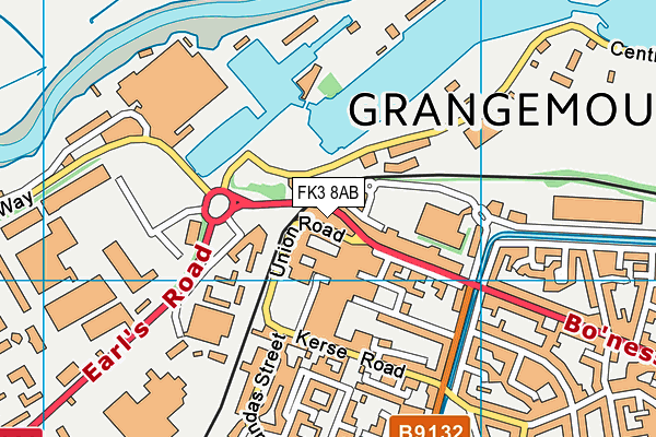 FK3 8AB map - OS VectorMap District (Ordnance Survey) FK3 8AB map - OS VectorMap District (Ordnance Survey)