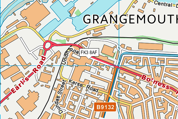 FK3 8AF map - OS VectorMap District (Ordnance Survey) FK3 8AF map - OS VectorMap District (Ordnance Survey)