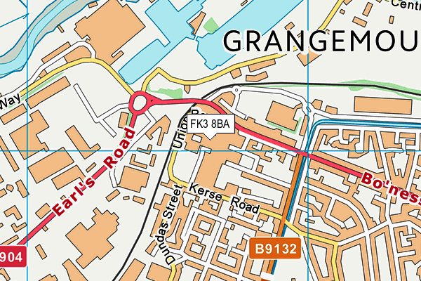 FK3 8BA map - OS VectorMap District (Ordnance Survey) FK3 8BA map - OS VectorMap District (Ordnance Survey)