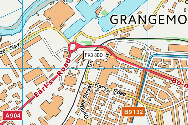 FK3 8BD map - OS VectorMap District (Ordnance Survey) FK3 8BD map - OS VectorMap District (Ordnance Survey)