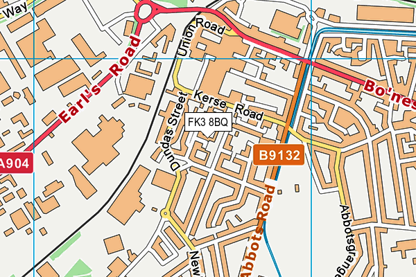 FK3 8BQ map - OS VectorMap District (Ordnance Survey)