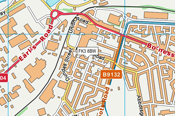 FK3 8BW map - OS VectorMap District (Ordnance Survey) FK3 8BW map - OS VectorMap District (Ordnance Survey)