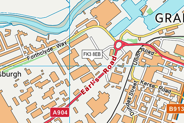 FK3 8EB map - OS VectorMap District (Ordnance Survey) FK3 8EB map - OS VectorMap District (Ordnance Survey)