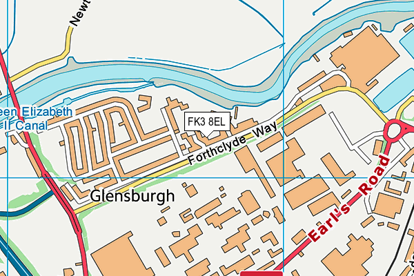 FK3 8EL map - OS VectorMap District (Ordnance Survey) FK3 8EL map - OS VectorMap District (Ordnance Survey)