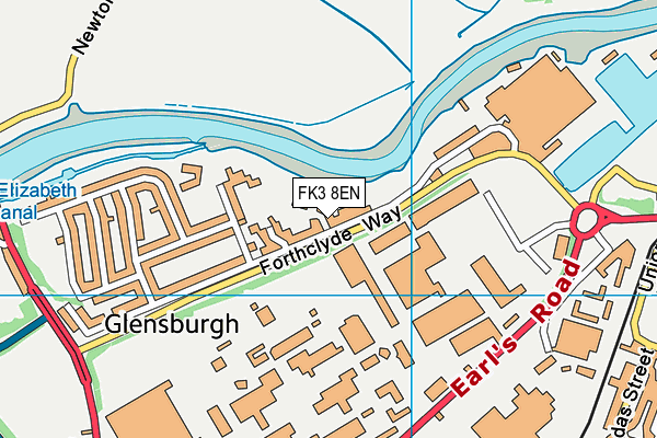 FK3 8EN map - OS VectorMap District (Ordnance Survey) FK3 8EN map - OS VectorMap District (Ordnance Survey)