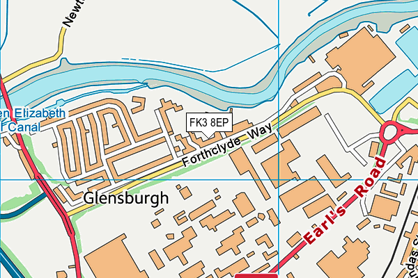 FK3 8EP map - OS VectorMap District (Ordnance Survey) FK3 8EP map - OS VectorMap District (Ordnance Survey)