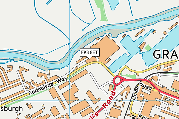 FK3 8ET map - OS VectorMap District (Ordnance Survey) FK3 8ET map - OS VectorMap District (Ordnance Survey)