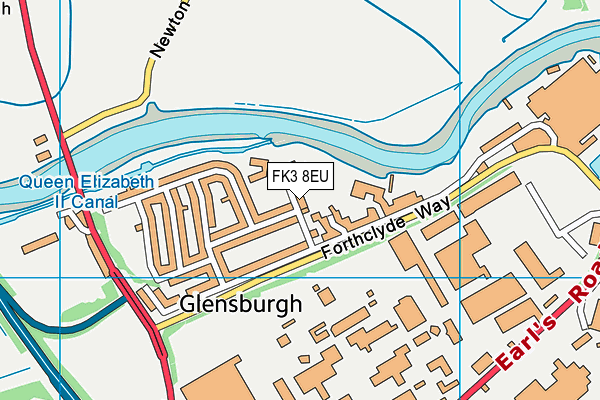 FK3 8EU map - OS VectorMap District (Ordnance Survey) FK3 8EU map - OS VectorMap District (Ordnance Survey)