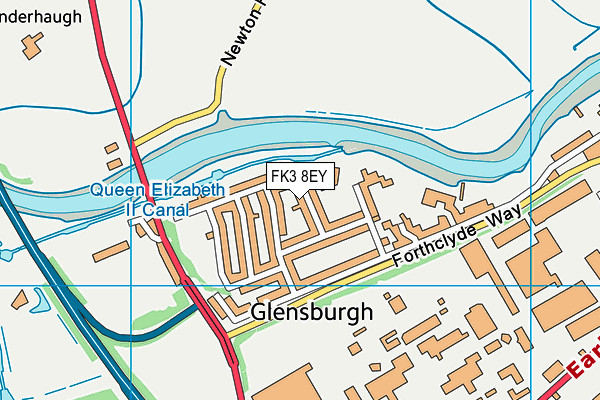FK3 8EY map - OS VectorMap District (Ordnance Survey) FK3 8EY map - OS VectorMap District (Ordnance Survey)
