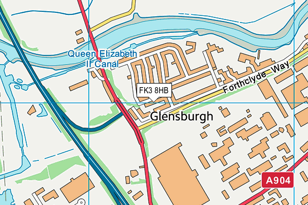 FK3 8HB map - OS VectorMap District (Ordnance Survey) FK3 8HB map - OS VectorMap District (Ordnance Survey)