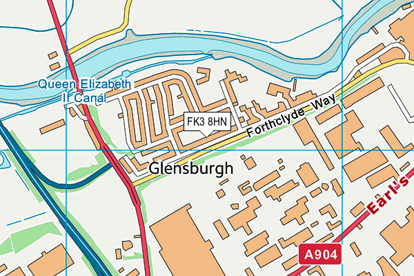 FK3 8HN map - OS VectorMap District (Ordnance Survey) FK3 8HN map - OS VectorMap District (Ordnance Survey)