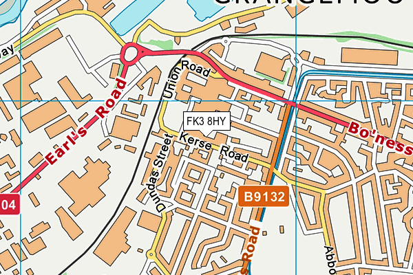 FK3 8HY map - OS VectorMap District (Ordnance Survey)