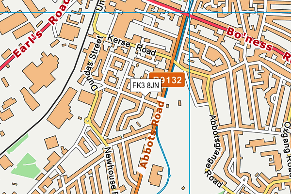 FK3 8JN map - OS VectorMap District (Ordnance Survey) FK3 8JN map - OS VectorMap District (Ordnance Survey)