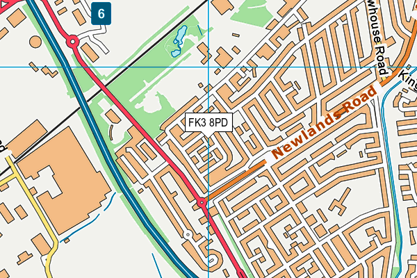 FK3 8PD map - OS VectorMap District (Ordnance Survey) FK3 8PD map - OS VectorMap District (Ordnance Survey)