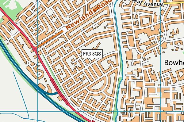 FK3 8QS map - OS VectorMap District (Ordnance Survey) FK3 8QS map - OS VectorMap District (Ordnance Survey)