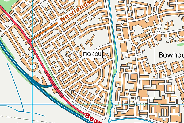 FK3 8QU map - OS VectorMap District (Ordnance Survey) FK3 8QU map - OS VectorMap District (Ordnance Survey)