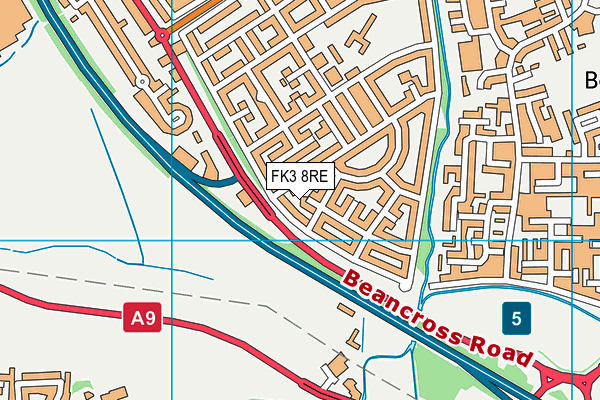 FK3 8RE map - OS VectorMap District (Ordnance Survey) FK3 8RE map - OS VectorMap District (Ordnance Survey)