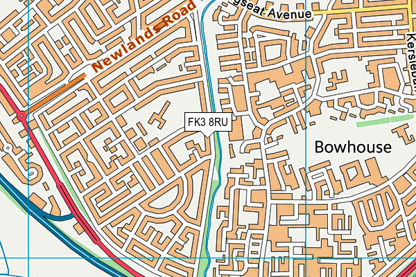 FK3 8RU map - OS VectorMap District (Ordnance Survey) FK3 8RU map - OS VectorMap District (Ordnance Survey)