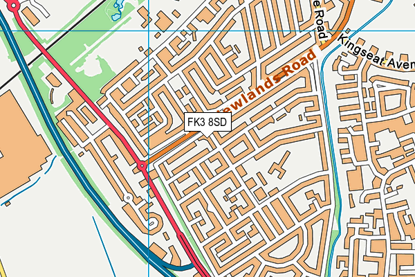 FK3 8SD map - OS VectorMap District (Ordnance Survey) FK3 8SD map - OS VectorMap District (Ordnance Survey)