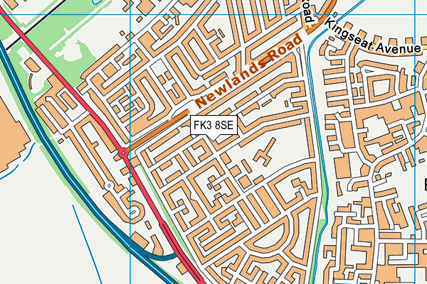FK3 8SE map - OS VectorMap District (Ordnance Survey) FK3 8SE map - OS VectorMap District (Ordnance Survey)