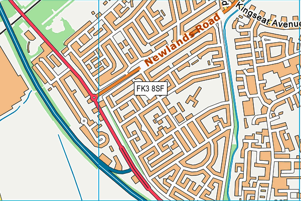 FK3 8SF map - OS VectorMap District (Ordnance Survey) FK3 8SF map - OS VectorMap District (Ordnance Survey)
