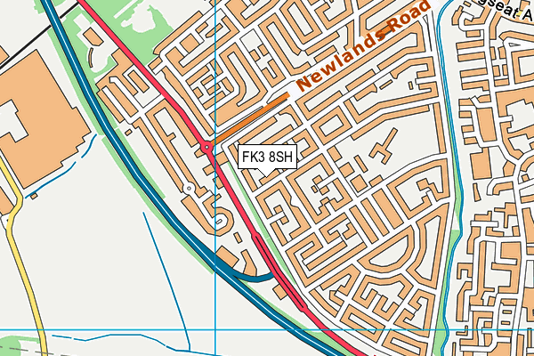 FK3 8SH map - OS VectorMap District (Ordnance Survey) FK3 8SH map - OS VectorMap District (Ordnance Survey)