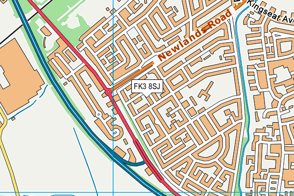FK3 8SJ map - OS VectorMap District (Ordnance Survey) FK3 8SJ map - OS VectorMap District (Ordnance Survey)