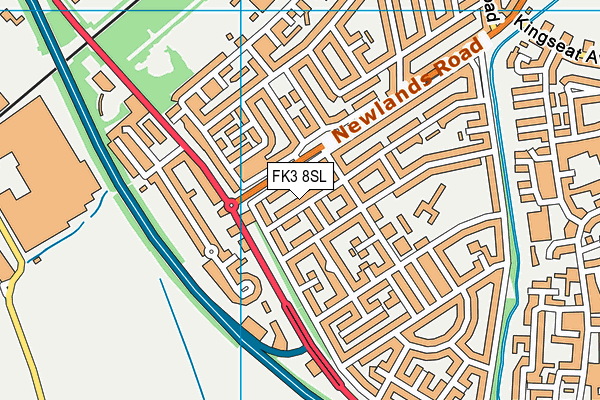 FK3 8SL map - OS VectorMap District (Ordnance Survey) FK3 8SL map - OS VectorMap District (Ordnance Survey)