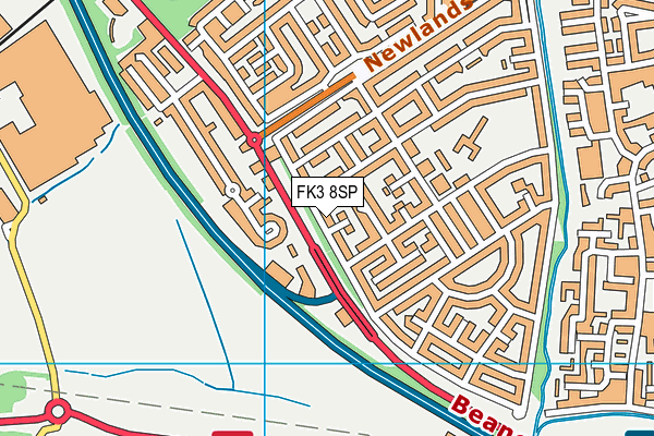 FK3 8SP map - OS VectorMap District (Ordnance Survey) FK3 8SP map - OS VectorMap District (Ordnance Survey)