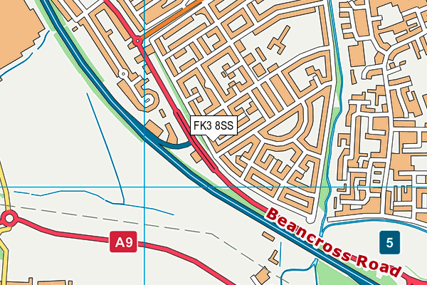FK3 8SS map - OS VectorMap District (Ordnance Survey) FK3 8SS map - OS VectorMap District (Ordnance Survey)