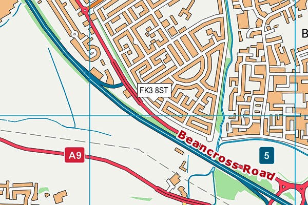 FK3 8ST map - OS VectorMap District (Ordnance Survey) FK3 8ST map - OS VectorMap District (Ordnance Survey)