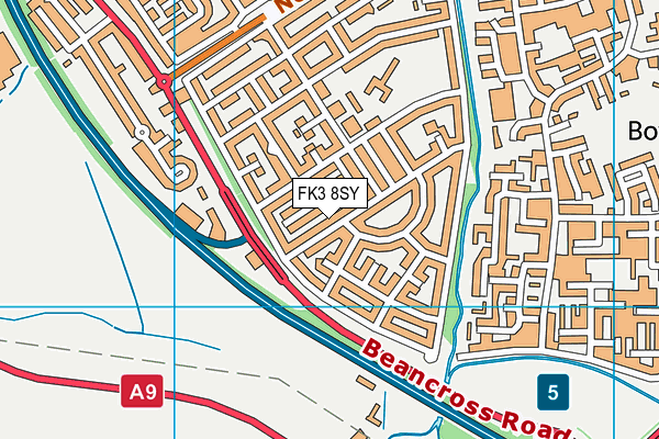 FK3 8SY map - OS VectorMap District (Ordnance Survey) FK3 8SY map - OS VectorMap District (Ordnance Survey)