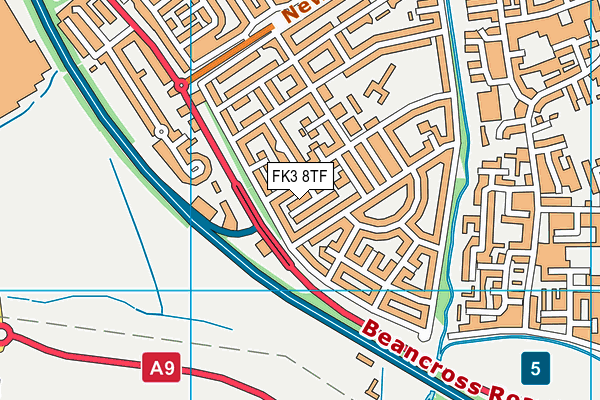 FK3 8TF map - OS VectorMap District (Ordnance Survey) FK3 8TF map - OS VectorMap District (Ordnance Survey)