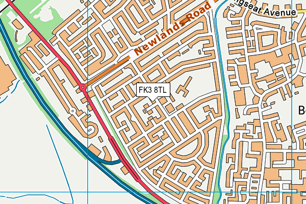 FK3 8TL map - OS VectorMap District (Ordnance Survey)