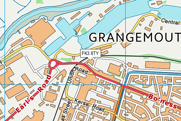 FK3 8TY map - OS VectorMap District (Ordnance Survey) FK3 8TY map - OS VectorMap District (Ordnance Survey)